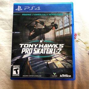 (Used only ONCE)  Ps4 Tony Hawks Pro Skater (1+2) Game